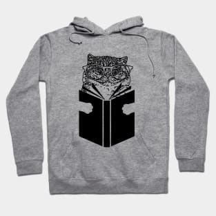 Cat Reading Hoodie